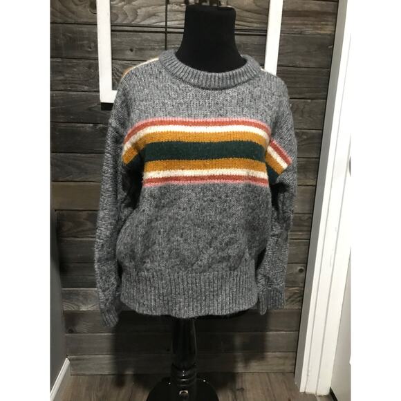 Madewell wool blend Colorblock Pullover sweater women's size small - Picture 1 of 7